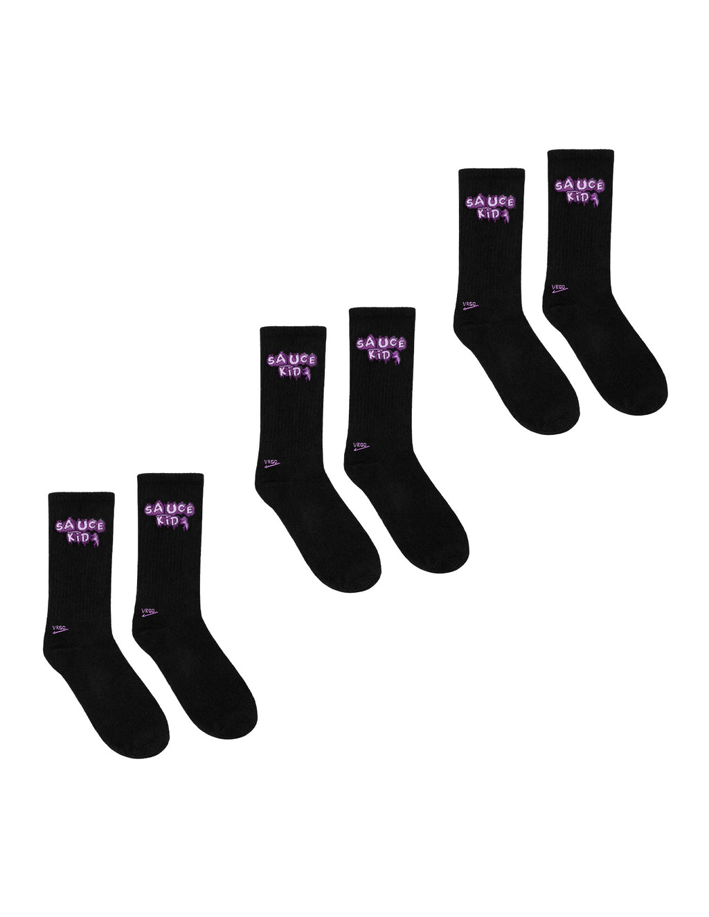 "SК4" BLACK SOCKS 3 PAIRS